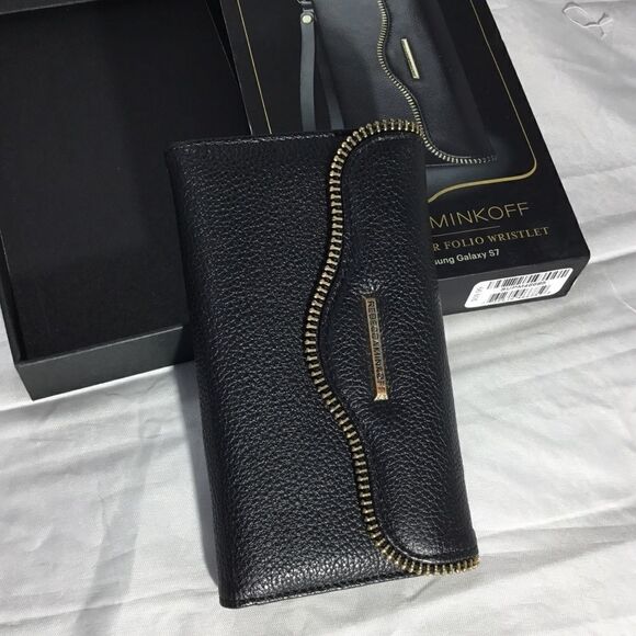 Rebecca Minkoff Leather Folio Wristlet Galaxy S7 J - Picture 3 of 7